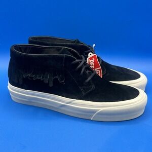 VANS UltraCush Black Suede Low Top Fringe Sneakers Shoes Women's Size US 7.5